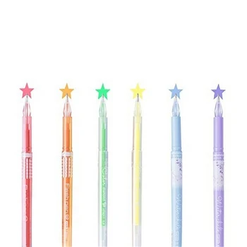 

36Pcs Diamond Head Refill Creative Stationery Candy Color Roller Ball Gel Pen Refill The Core 0.38mm Office School Supplies