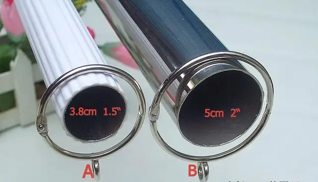 3 8cm 1 2 5cm Diy Window Shower Curtain Rod Clips Rings