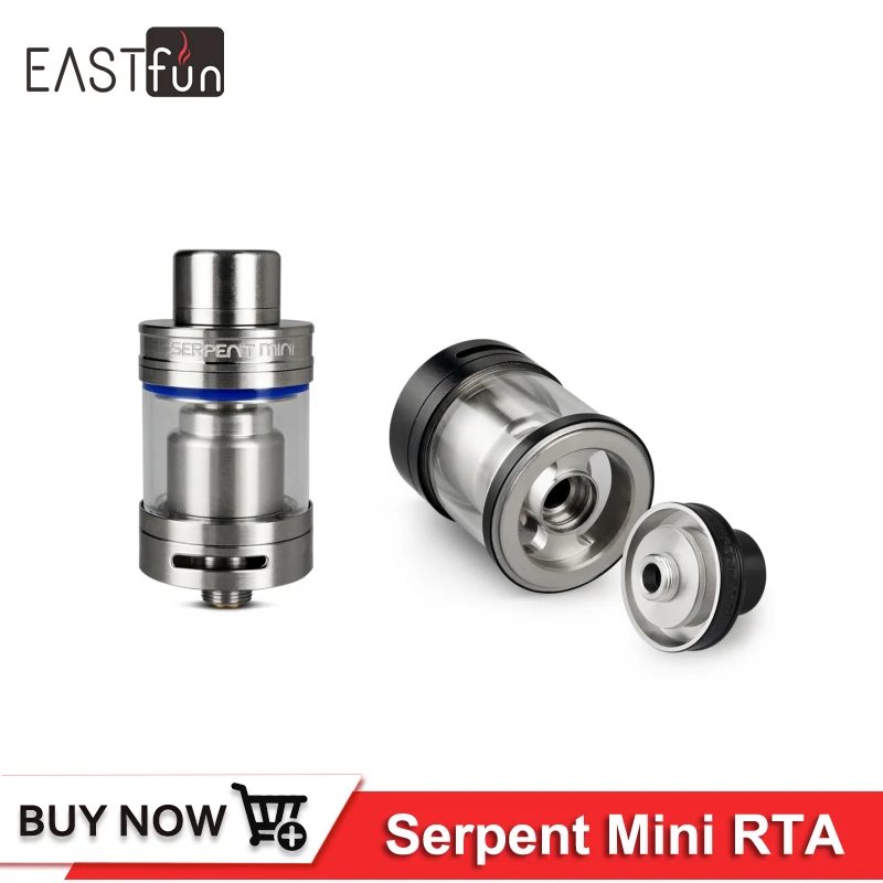 

100% Original Wotofo Serpent Mini RTA Tank Single Coil Build Deck Dual Adjustable Airflow 3ml Capacity Atomizer