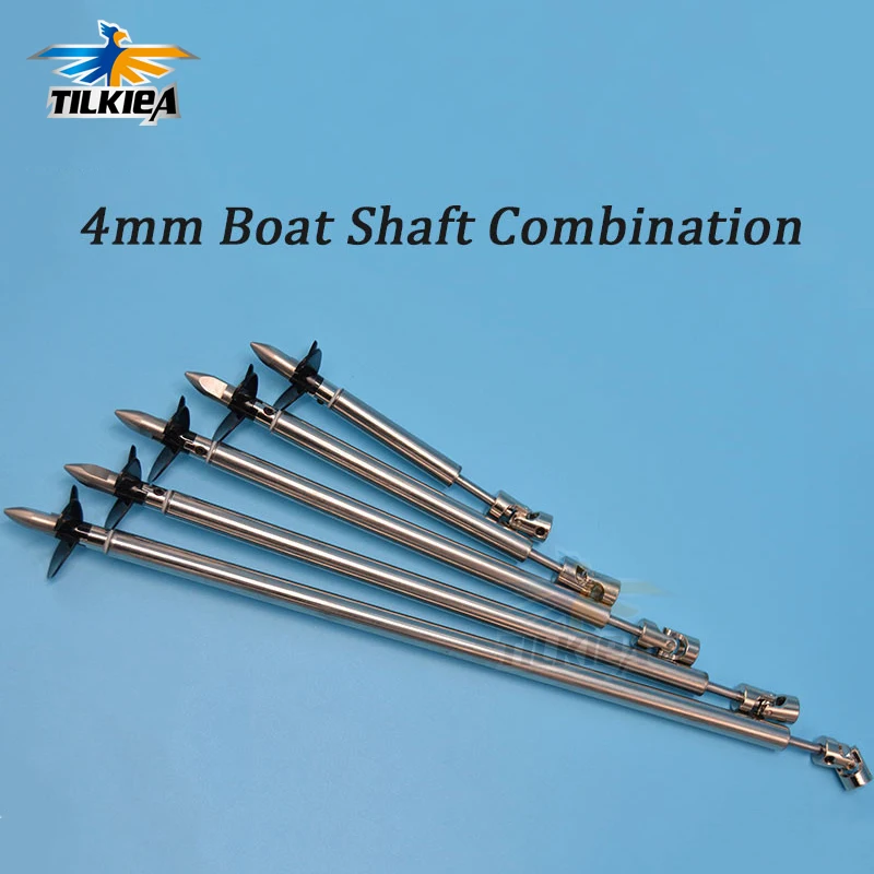 Stainless Steel 4mm Boat Shaft Drive Shaft +Cardan Joint+3 Blades