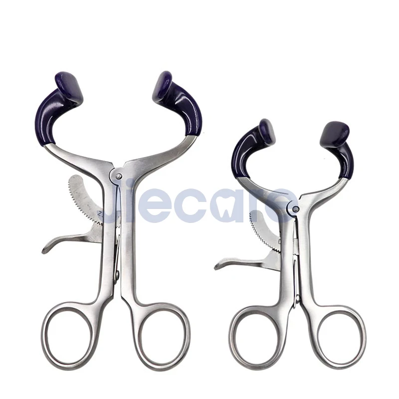 Instrumentos de Cirurgia Cirúrgico com Almofada de Silicone de Aço Oral Dental Boca Afastador Inoxidável Ferramentas Ortodôntico 2 Pçs - Set 8 Dental Boca Afastador Cirúrgico Com Almofada de