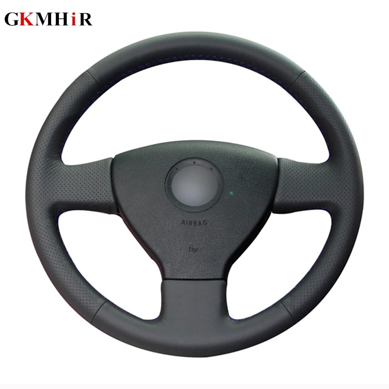 DIY Black Steering Wheel Cover Artificial Leather Car Steering Wheel Cover for Volkswagen Old VW Golf Polo Sagitar 2010 Polo DIY Black Steering Wheel Cover Artificial Leather Car Steering Wheel Cover for Volkswagen Old VW Golf Polo Sagitar 2010 Polo