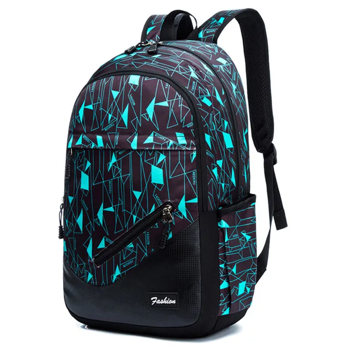 Школьные сумки с принтом, водонепроницаемый большой рюкзак для подростков, рюкзак для средней школы, рюкзаки для мальчиков и девочек, студенческий рюкзак, дорожная сумка - Цвет: small diamond blue