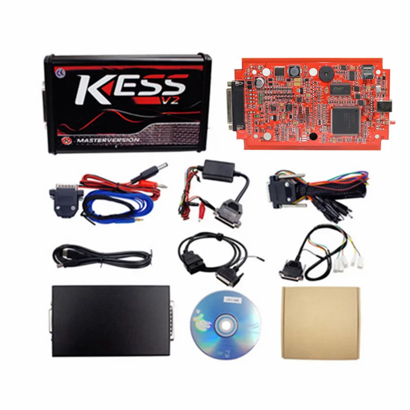 Лучший программатор ECU без маркера лимитированный красный PCB Ktag V7.020 + Kess V2 V5.017