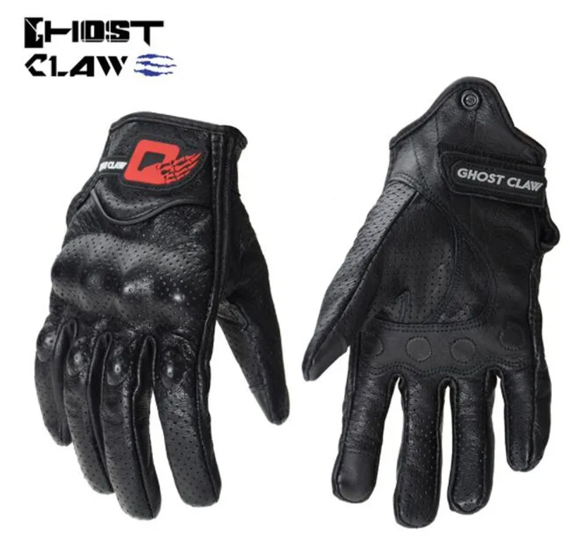 

GHOST RACING Motorcycle Off Road Gloves Leather Touch Screen Breathable Motocross Protection Guantes Moto