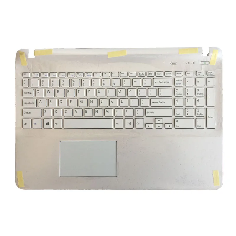 NEW English keyboard for sony SVF152A29W SVF1521GSAW SVF1532BCXW SVF1521GSAW SVF1532BCXW white with Palmrest Touchpad Cover NEW English keyboard for sony SVF152A29W SVF1521GSAW SVF1532BCXW SVF1521GSAW SVF1532BCXW white with Palmrest Touchpad Cover