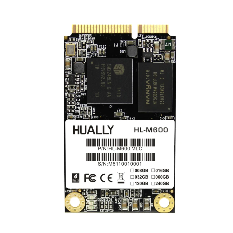 Hually MSATA MSATA2 SSD наиболее конкурентоспособных серии 8 ГБ 16 32 мини SATA твердотельный