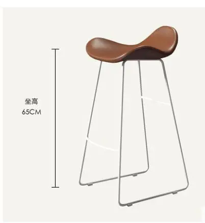 Скандинавский барный стул творческая современная в стиле минимализма барный стул переднее сиденье Досуг чайная Кофейня высокий стул