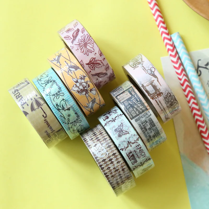 8 pcs/Lot Forest animal paper tape Original design drafting tapes 15mm