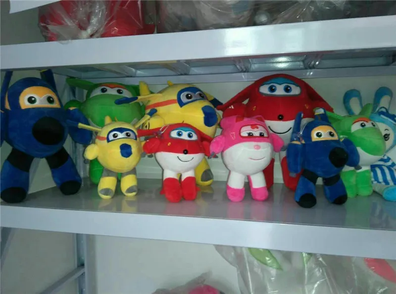 Super Wings Plush Toys Cute Airplane Robot Superwings Jett Anime Cartoon Peluche Dolls Brinquedos Movies & TV Gift 2030cm (5)