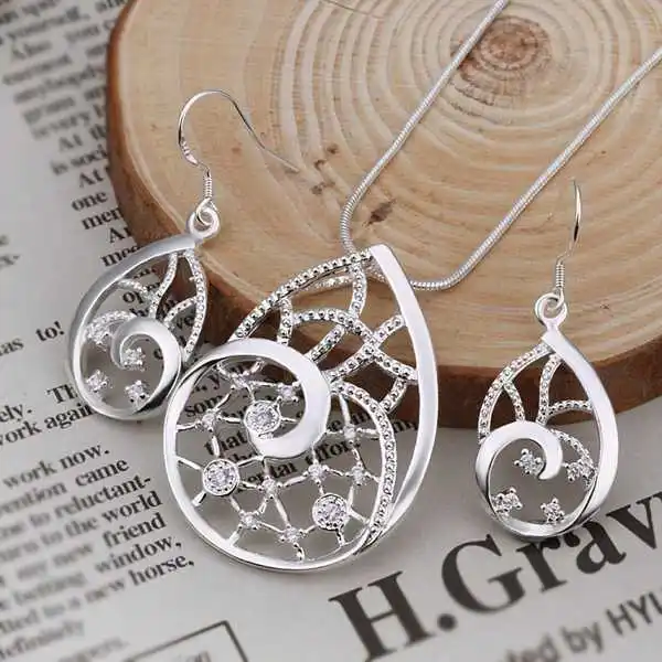 Wholesale!!925 Silver Jewelry Set Fashion Bridal SMTS470 | Украшения и аксессуары