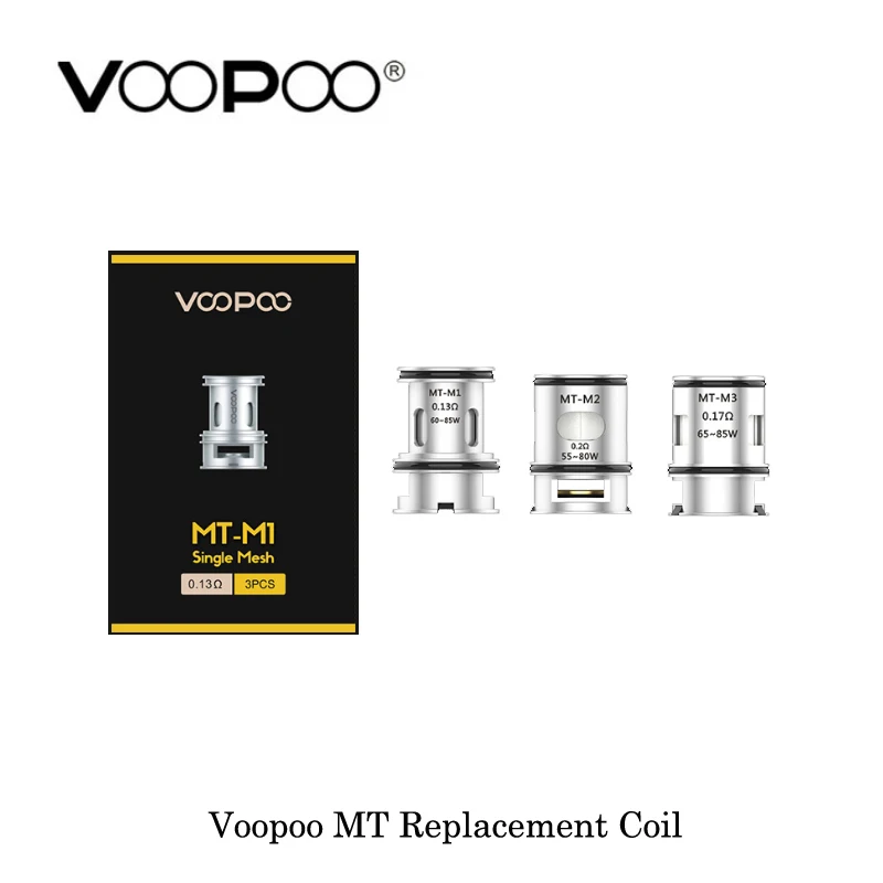 Электронные сигареты Voopoo MT замена катушки 0.13ohm Одиночная сетка/0.2ohm двойная сетка/0.17ohm тройной для Voopoo Maat Танк Vape