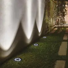 Светодиодный садовый светильник на солнечной батарее Солнечная энергия наземная лужайка лампа с чувствительным светильник датчик водонепроницаемый открытый светильник s