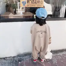 Новые модные комбинезоны для мальчиков и девочек, Весенние длинные штаны для мальчиков и девочек 1-6 лет, PE713