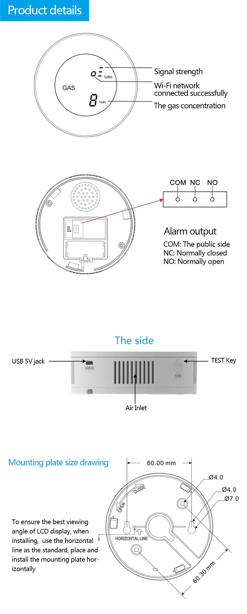 433MHz Independent Auto Dial Voice Wireless WIFI Fire Protection Smoke Detector Portable Alarm Sensors For security Alarm System