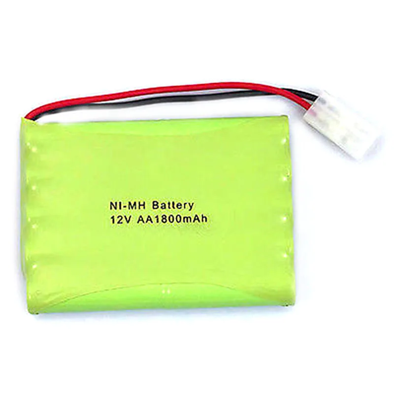 

High Quality 12V 1800mAh 10x AA Rechargeable NIMH Battery Pack with Tamiya Connector Plug for RC Cars RC Boat Remote Toys