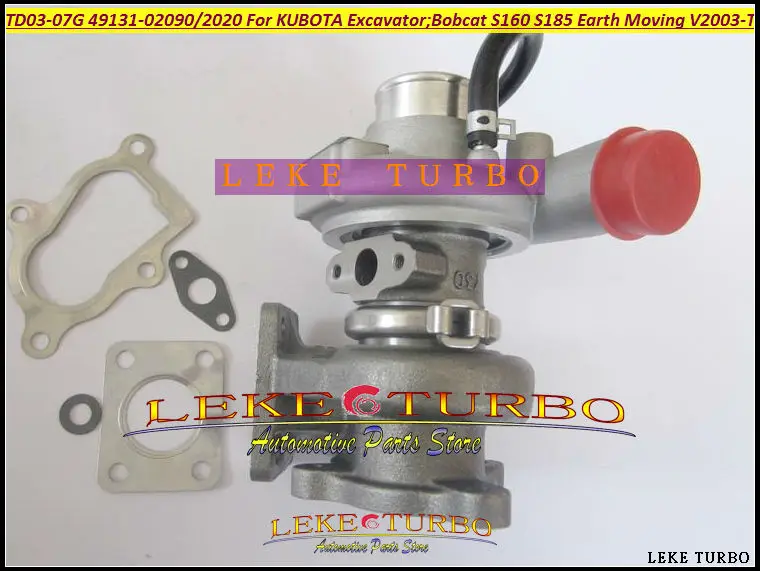 TD03-07G 49131-02090 49131-02020 1J403-17013 Turbo Turbocharger For KUBOTA Excavator For Bobcat S160 S185 Earth Moving V2003-T (5)