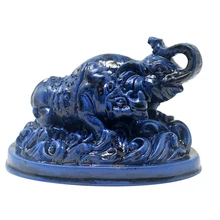 Azul Elefante e Rinoceronte para Proteção Feng Shui Decoração de Casa