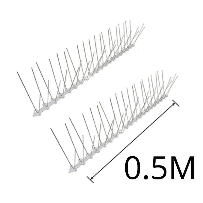 1 м отпугиватель птиц из нержавеющей стали шипы для отпугивания голубей репеллент ногтей против птичьих вредителей пугать голубей шипы борьба с вредителями садовый Ловец