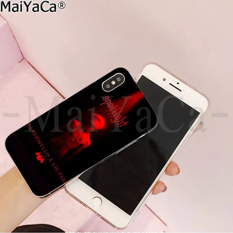 MaiYaCa Marshmello TPU شفافة غطاء إطار هاتف محمول شل ل أبل فون 8 7 6 6 S زائد X XS ماكس 5 5 S SE XR الهواتف المحمولة