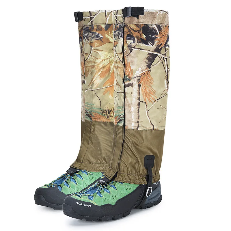 

Camouflage Leg Guard Hunting Cycling Camo Elastic Gaiter Waterproof Breathable with Foot Straps