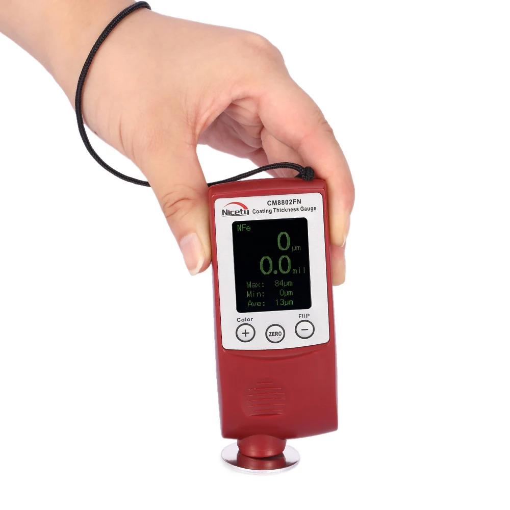 and Min.and Average Value Displayed New CM8802FN Coating Thickness Gauge Max 