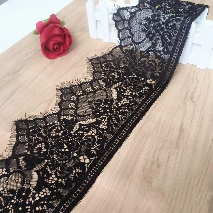 3 m / black and white delicate eyelashes lace openwork clothing decoration accessories skirt lace 3 m / black and white delicate eyelashes lace openwork clothing decoration accessories skirt lace