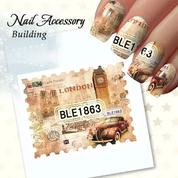 

110pcs /Lot Latest Water Stamps Nail Art Decoration Retro Nail Sticker Nail Tool Supplier Design Nail Tools JH045