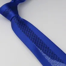 Для мужчин костюм Галстуки Дизайн Королевский синий с черным плед серебристый Пейсли галстук узкий галстук 6 см Сорочки выходные для мужчин свадебные галстук