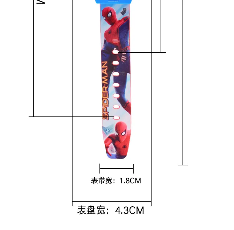 Робот-трансформер Человек-паук детские часы Дети Детские игрушки Водонепроницаемый цифровые электронные часы для детей мальчиков и