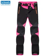 Уличные зимние лыжные штаны женские solft shell брюки размера плюс Водонепроницаемые зимние штаны утепленные флисовые походные брюки сноуборд брюки