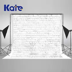 Kate 10x10ft белый кирпичные стены Задний план фотографии Бесшовные фонов Фоны для Аксессуары для фотостудий белые стены Винтаж стены