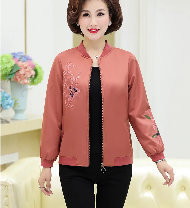 De À Patchwork Couleur Vêtement 2019 Veste D'extérieur Vert Femmes orange Et Taille Plue Vestes amp; Manches rose Printemps Longues Glissière Manteaux T376 vEvnd0Px