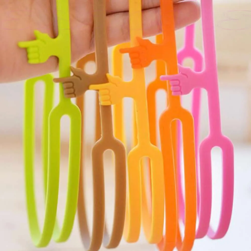 

Practical Office Supply Silicone Finger Point Book Marker Pointing Bookmark