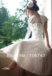Бесплатная доставка 2016 новый стиль Sexy невесты свадебное Нестандартных размеров с куртка принцесса платье партии