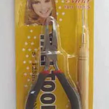 5 шт./лот щипцы для наращивания волос с иглой для микро-кольца/соединения/шарики и наращивание волос перо инструмент Наборы кривая head