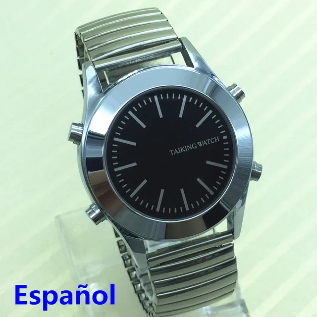 Spanish Talking Watch for Blind People or Visually Impaired with Alarm Quartz Wa Spanish Talking Watch for Blind People or Visually Impaired with Alarm Quartz Wa