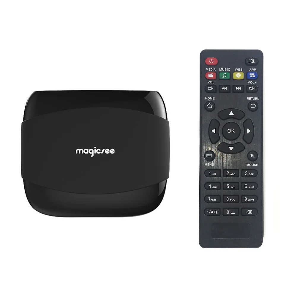 MAGICSEE N4 ТВ Box Amlogic S905X Android 7 1 2 ГБ Оперативная память + 16 Встроенная 4 г WI FI 100 Мбит/с BT4.1