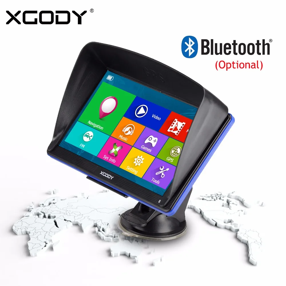 XGODY 7 Zoll Auto Lkw GPS Navigation 256MB + 8GB FM Bluetooth AVIN Touchscreen Navigator Rückansicht Kamera russland 2019 Europa Karte XGODY 7 Zoll Auto Lkw GPS Navigation 256MB + 8GB FM Bluetooth AVIN Touchscreen Navigator Rückansicht Kamera russland 2019 Europa Karte