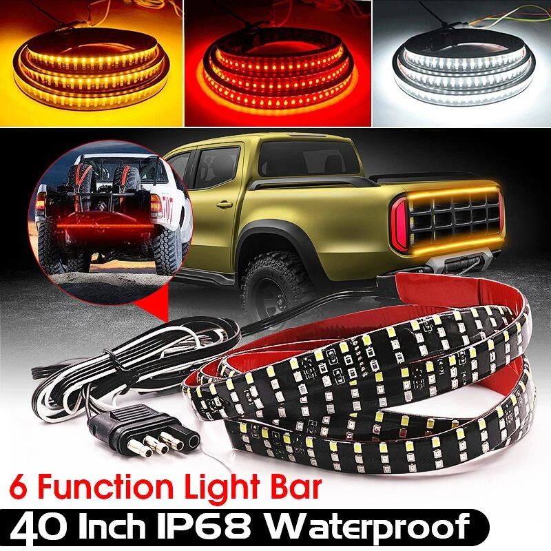 75 LED Tail Light Bar Super Bright 12v Turn Signal//Brake//Reverse//Taillight for Cargo Semi Trailer Container Tractor Truck Bus Lorries