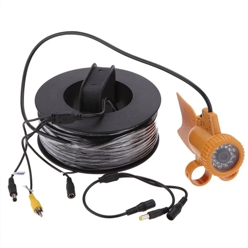 15% 20 M/30 M كابل تحت الماء الصيد الفيديو 600TVL سوني CCD الصيد كاميرا 24 pcs الأبيض المصابيح Nightvision للماء صياد السمك