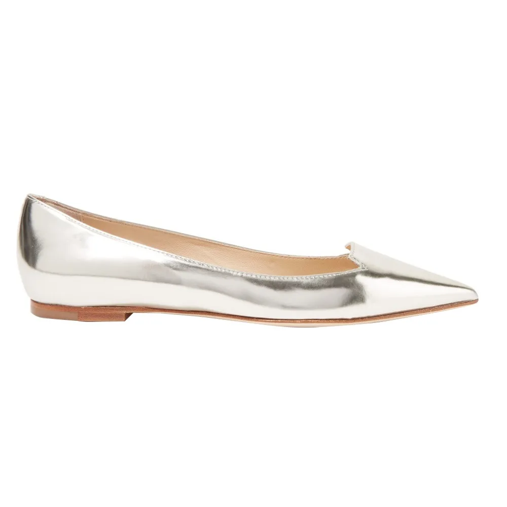

2019 New Handcrafted Ladies Flat Shoes Pointed Toe Slip-on Summer Flats Shoes Classic Office Fashion Ballets Flat Shoes UAD004