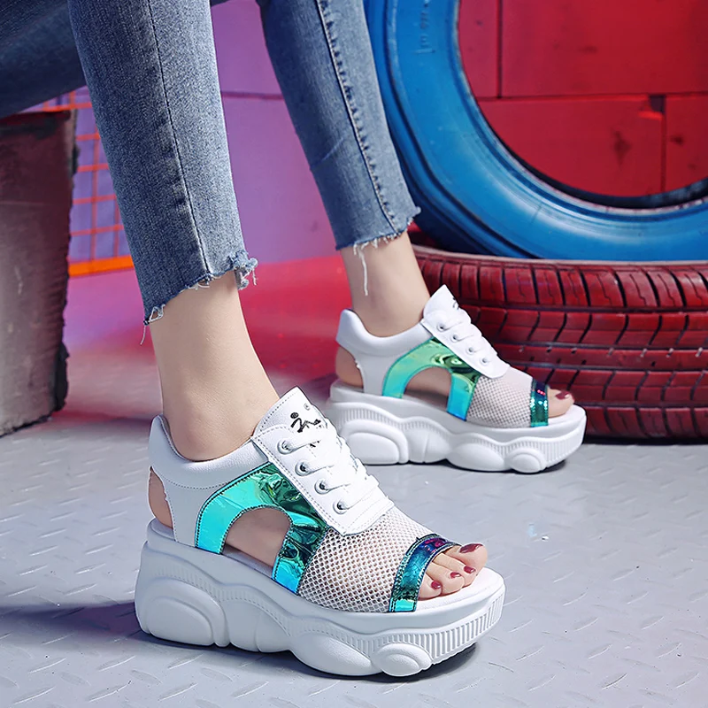 Women Platform Sandals 7 High Heels Summer Casual Chunky Sandals Woman Shoes Platform Wedges Slippers Slides Ladies Creepers Women Platform Sandals 7 High Heels Summer Casual Chunky Sandals Woman Shoes Platform Wedges Slippers Slides Ladies Creepers