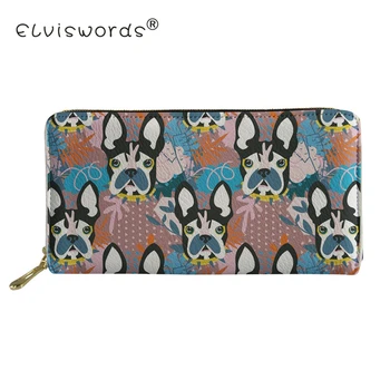 

ELVISWORDS Women Purse Casual Husky Wallet Case for Girls Coin Purses Holders Portable Wallets Ladies Wallet Daily Money Bags