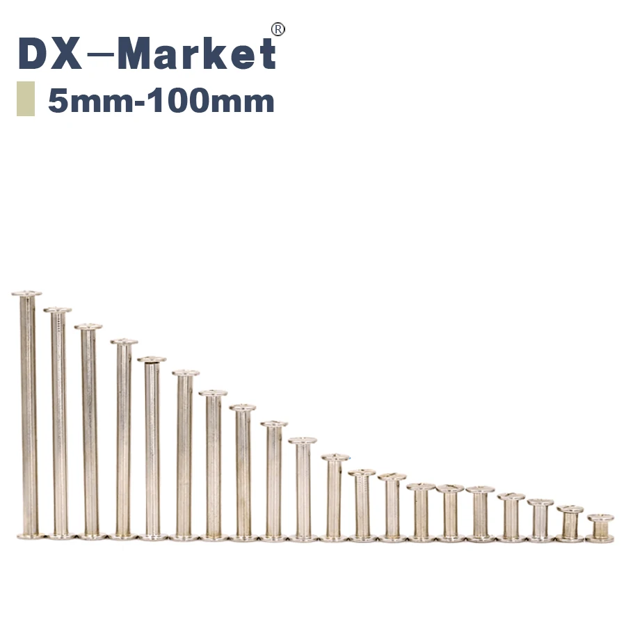 M5* 45, 30 шт./партия затяжные гайки,+-слот через заклепки винт, Chicago винт внутренний резьбовой винт, никелпластинчатый болт, A042