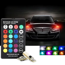 RGB T10 W5W Светодиодные Габаритные фонари для автомобиля для hyundai Tucson Accent IX35 Kia Rio K2 K3 Sportage Ceed Sorento Cerato Soul