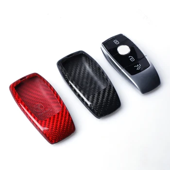 

DEE Carbon Fiber Remote Key Fob Case Shell Cover For Mercedes Benz E Class W213 E200 E250 E300 E400 E43 E63 2017 2018