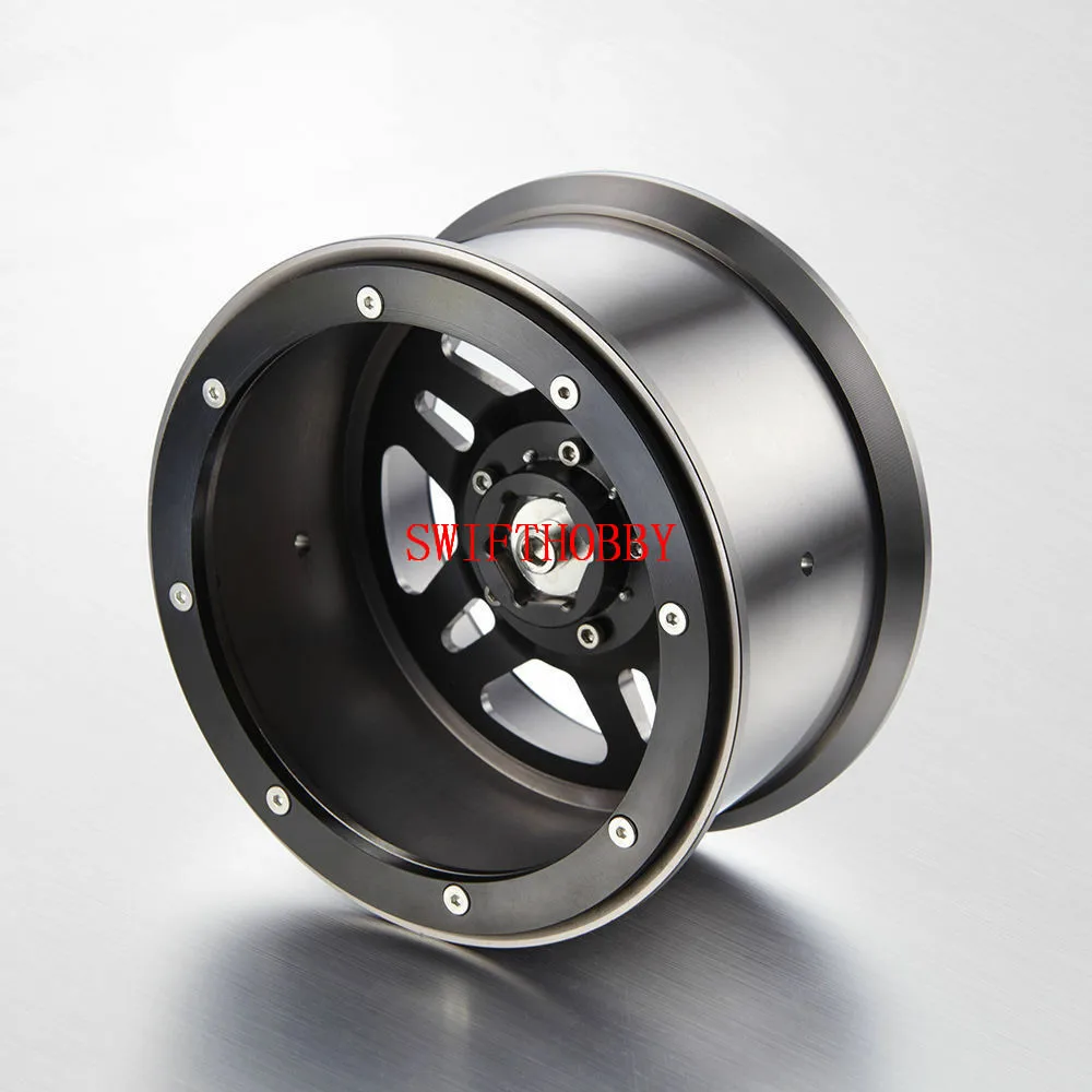 CNC сплав 3,8 дюйма колесные диски 5-Spoked 2 шт W/O шины для RC Гусеничный