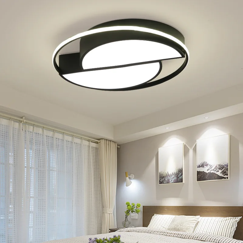 

New LED Ceiling Light Nordic Modern Lamp Living Room Lighting Fixture Bedroom Kitchen Surface Mount Flush Panel Remote Control