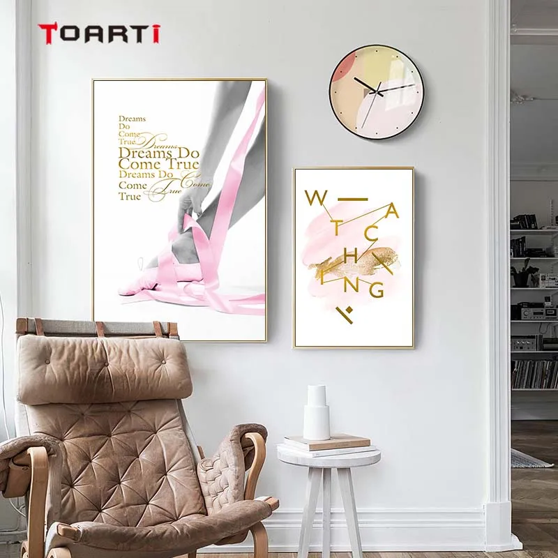Nordic Posters Prints Motivational Quotes Canvas Painting Dream Come True Letters Modern Art Pictures For Living Room Home Decor (7)